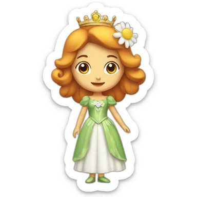 Princess daisy sticker