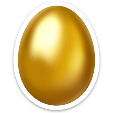 Golden egg sticker