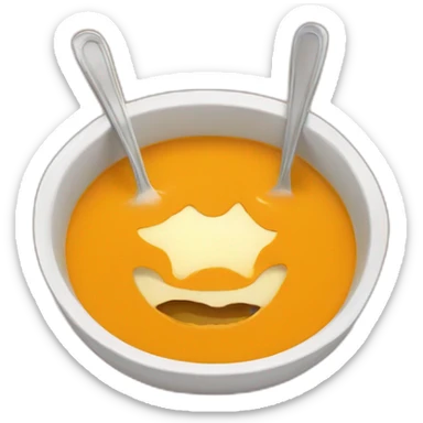 Pumpkin soup sticker