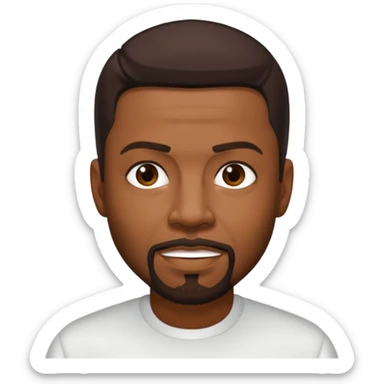 Keith Sweat (b.1961) with dark brown hair sticker