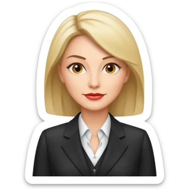 business woman in her forties sticker