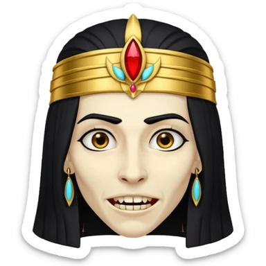 ancient egyptian vampire sticker