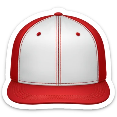 classic baseball hat, simple and bold sticker
