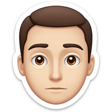 One eyebrow raised jokingly not serious sticker