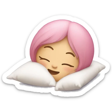 she Drooling while sleeping sticker