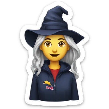 red bull witch journalist sticker