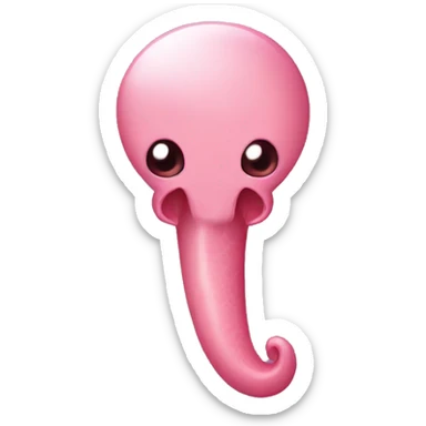Pink uterus sticker