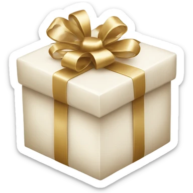 Light beige Christmas gifts under a white Christmas tree  sticker