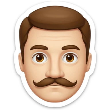 stefan cel mare with mustache sticker