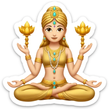 sparkle namaste sticker