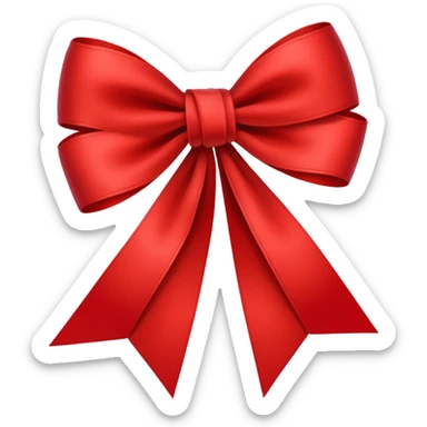 bow and ribbon sticker