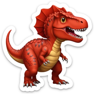 red t-rex sticker