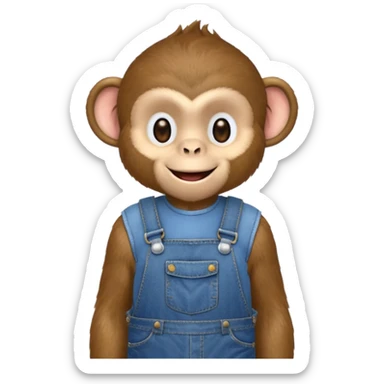 changuito con overol sticker