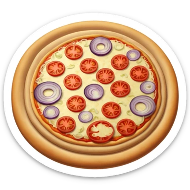 pizza with onions sticker