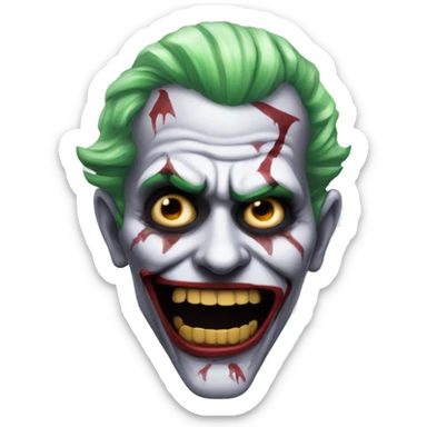 joker zombie  sticker