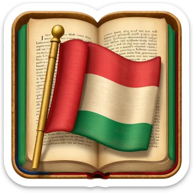 italian flag on dictionary sticker