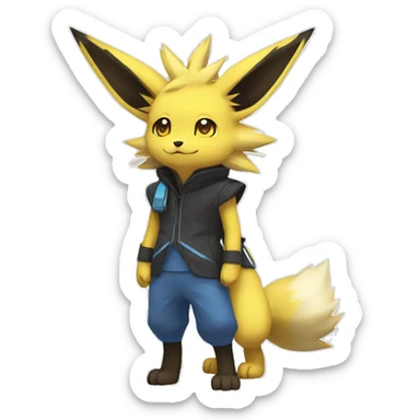 Jolteon-Umbreon-Lucario full body sticker
