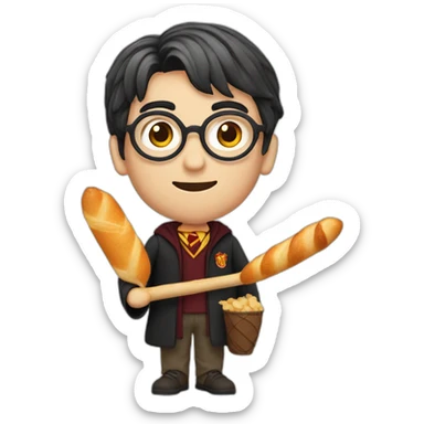 harry potter avec sa baguette sticker