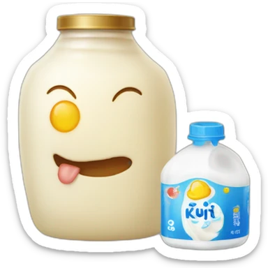 Kurt is a traditional product that belongs to the Kazakh culture. It is made by drying fermented milk, from which yogurt is also obtained sticker