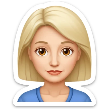 50 y.o. woman  sticker