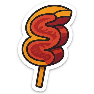 picanha steak on a stick sticker