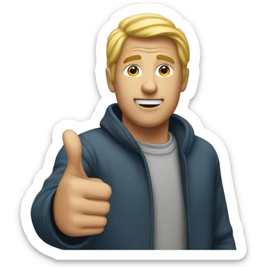 someone pointing up saying something  sticker