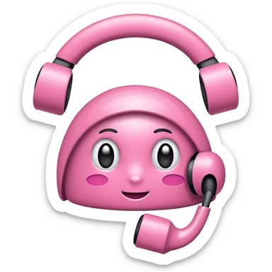 Eu quero um fone de ouvido com laço  sticker