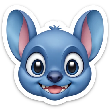 Q stitch sea realista pero como en la pelicula sticker