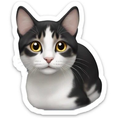 🐱 but black sticker