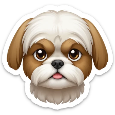 Shih Tzu dog poisoned sticker