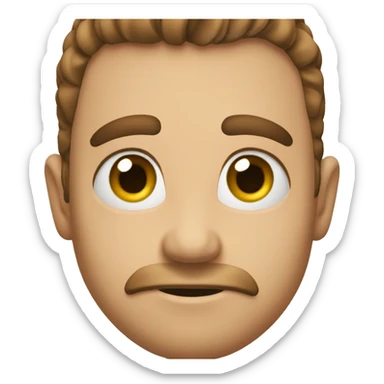 raised eyebrow emoticon sticker