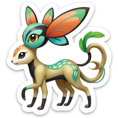 Meloetta-Gabite-Keldeon-Pokémon-Fakémon-fusion-hybrid-creature sticker