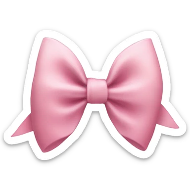 coquette bow with a faded pink colour sticker