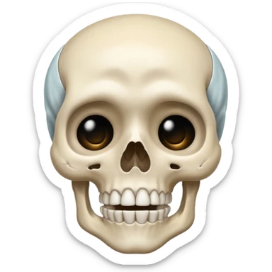 Squelette qui pleure sticker