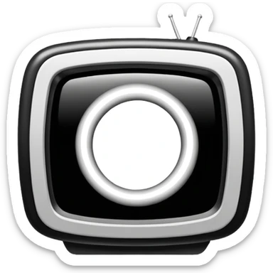 TV static in the Ring movie sticker