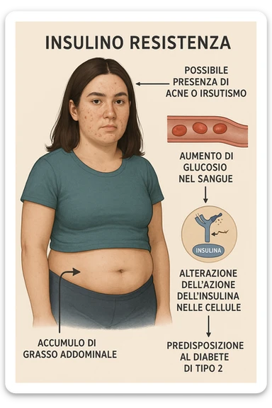 donna con insulino resistenza e molto specifica in italiano sticker
