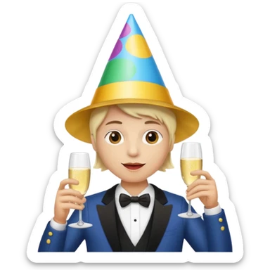 una festa di compleanno sticker