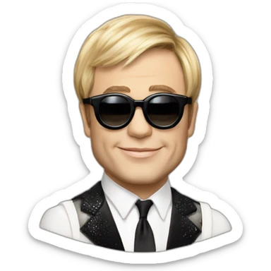 elton john vend de l’herbe à lady gaga sticker