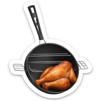 Barbecue chicken sticker