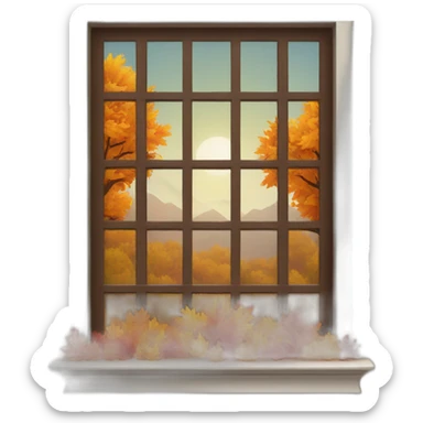 autumn window sticker