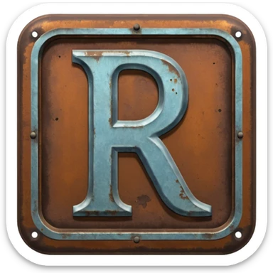 a sign with "RCH" written on it in capital letters sticker