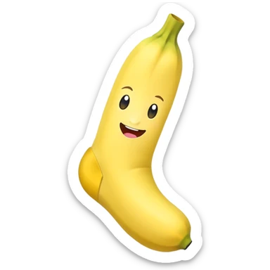 Banana in a sock sticker