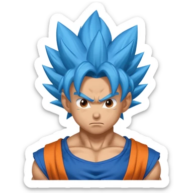 Goku in Super Saiyan Blue  sticker