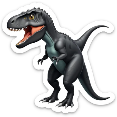Fully black giganotosaurus  sticker