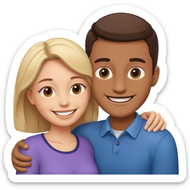 abrazar a mi papa mama sticker