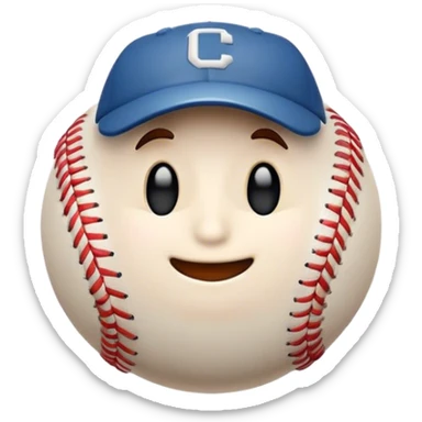 Cinematic Realistic Baseball Pop Culture Emoji, showcasing an action-packed scene of America's favorite pastime rendered with lifelike textures and energetic, nostalgic lighting. sticker
