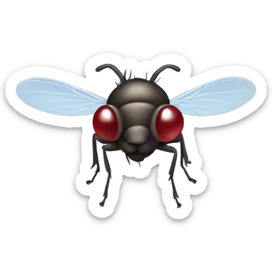 A fly sending kisses sticker