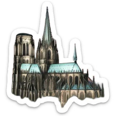 cologne cathedral sticker