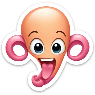 Happy uterus sticker