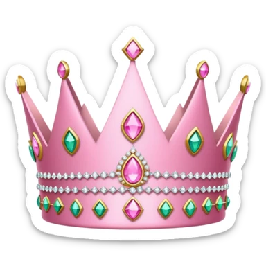 Pink tiara sticker